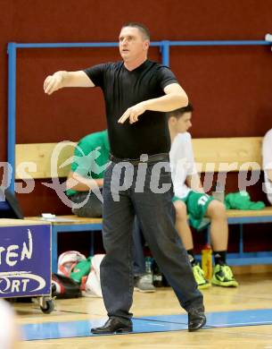 Basketball 2. Bundesliga. Woerthersee Piraten gegen KOS Celovec.  Trainer Predrag Radovic (KOS). Klagenfurt, am 18.10.2014.
Foto: Kuess
---
pressefotos, pressefotografie, kuess, qs, qspictures, sport, bild, bilder, bilddatenbank