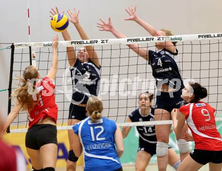 Volleyball MEL, MEVZA. ATSC Wildcats gegen SVS Post. Anna Bajde, Sabrina Mueller (Wildcats). Klagenfurt, 18.10.2014.
Foto: Kuess
---
pressefotos, pressefotografie, kuess, qs, qspictures, sport, bild, bilder, bilddatenbank