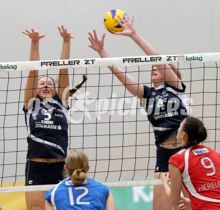 Volleyball MEL, MEVZA. ATSC Wildcats gegen SVS Post. Anna Bajde, Sabrina Mueller (Wildcats). Klagenfurt, 18.10.2014.
Foto: Kuess
---
pressefotos, pressefotografie, kuess, qs, qspictures, sport, bild, bilder, bilddatenbank