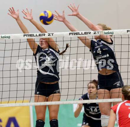 Volleyball MEL, MEVZA. ATSC Wildcats gegen SVS Post. Anna Bajde, Sabrina Mueller (Wildcats). Klagenfurt, 18.10.2014.
Foto: Kuess
---
pressefotos, pressefotografie, kuess, qs, qspictures, sport, bild, bilder, bilddatenbank