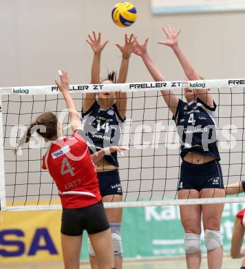 Volleyball MEL, MEVZA. ATSC Wildcats gegen SVS Post.  Mueller Sabrina, Milosavljevic Marija.
Klagenfurt, 18.10.2014.
Foto: Kuess
---
pressefotos, pressefotografie, kuess, qs, qspictures, sport, bild, bilder, bilddatenbank