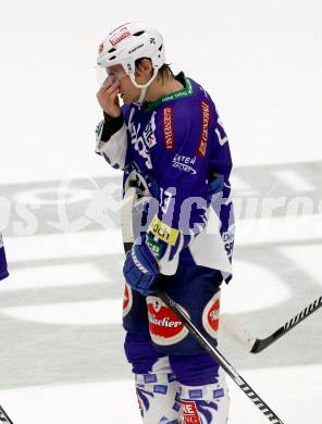 EBEL. Eishockey Bundesliga. EC VSV gegen UPC Vienna Capitals.  John Lammers (VSV). Villach, am 19.10.2014.
Foto: Kuess 


---
pressefotos, pressefotografie, kuess, qs, qspictures, sport, bild, bilder, bilddatenbank