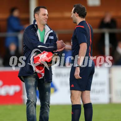 Fussball Regionalliga. SAK gegen Allerheiligen. Trainer Goran Jolic (SAK), Schiedsrichter Daniel Kern. Welzenegg, am 24.10.2014.
Foto: Kuess
---
pressefotos, pressefotografie, kuess, qs, qspictures, sport, bild, bilder, bilddatenbank