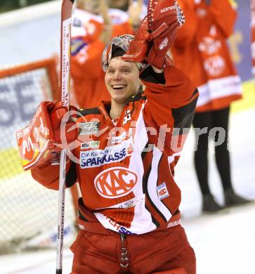 EBEL. Eishockey Bundesliga. KAC gegen HC Orli Znojmo. Jubel Pekka Tuokkola (KAC). Klagenfurt, am 24.10.2014.
Foto: Kuess 

---
pressefotos, pressefotografie, kuess, qs, qspictures, sport, bild, bilder, bilddatenbank