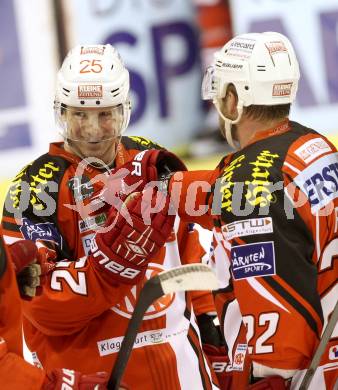 EBEL. Eishockey Bundesliga. KAC gegen HC Orli Znojmo. Jubel Kirk Furey,  (KAC). Klagenfurt, am 24.10.2014.
Foto: Kuess 

---
pressefotos, pressefotografie, kuess, qs, qspictures, sport, bild, bilder, bilddatenbank