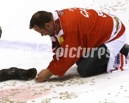 EBEL. Eishockey Bundesliga. KAC gegen HC Orli Znojmo. Kac Fans, Dash for Cash (KAC). Klagenfurt, am 24.10.2014.
Foto: Kuess 

---
pressefotos, pressefotografie, kuess, qs, qspictures, sport, bild, bilder, bilddatenbank