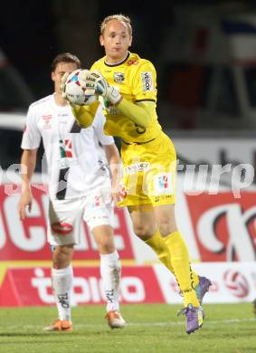 Fussball Bundesliga. RZ Pellets WAC gegen Cashpoint SCR Altach. Alexander Kofler (WAC). Wolfsberg, am 25.10.2014.
Foto: Kuess

---
pressefotos, pressefotografie, kuess, qs, qspictures, sport, bild, bilder, bilddatenbank