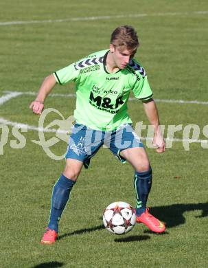 Fussball. Kaerntner Liga. Koettmannsdorf gegen SV Feldkirchen/SV Oberglan. Michael Groinig (Feldkirchen/SV Oberglan). Koettmannsdorf, 26.10.2014.
Foto: Kuess
---
pressefotos, pressefotografie, kuess, qs, qspictures, sport, bild, bilder, bilddatenbank