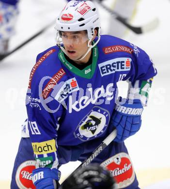 EBEL. Eishockey Bundesliga. EC VSV gegen Dornbirner Eishockey Club.  Jason Krog (VSV). Villach, am 26.10.2014.
Foto: Kuess 


---
pressefotos, pressefotografie, kuess, qs, qspictures, sport, bild, bilder, bilddatenbank