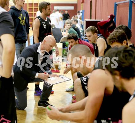 Basketball 2. Bundesliga. Woerthersee Piraten gegen BK Mattersburg Rocks.  Trainer Mike Coffin (Mattersburg). Klagenfurt, am 1.11.2014.
Foto: Kuess
---
pressefotos, pressefotografie, kuess, qs, qspictures, sport, bild, bilder, bilddatenbank