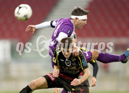 Fussball Regionalliga. SK Austria Klagenfurt gegen Lafnitz. Bernd Kager, (Austria Klagenfurt), Christoph Friedl (Lafnitz). Klagenfurt, 31.10.2014.
foto: Kuess
---
pressefotos, pressefotografie, kuess, qs, qspictures, sport, bild, bilder, bilddatenbank