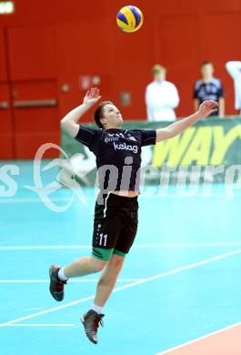 Volleyball Bundesliga. Woerthersee Loewen gegen Amstetten. Markus Fritsche (Woerthersee Loewen). Klagenfurt, am 31.10.2014.
Foto: Kuess
---
pressefotos, pressefotografie, kuess, qs, qspictures, sport, bild, bilder, bilddatenbank