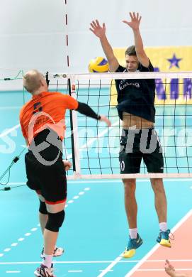 Volleyball Bundesliga. Woerthersee Loewen gegen Amstetten. Simon Baldauf (Woerthersee Loewen). Klagenfurt, am 31.10.2014.
Foto: Kuess
---
pressefotos, pressefotografie, kuess, qs, qspictures, sport, bild, bilder, bilddatenbank