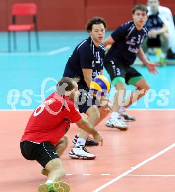 Volleyball Bundesliga. Woerthersee Loewen gegen Amstetten. Hansi Huber, (Woerthersee Loewen). Klagenfurt, am 31.10.2014.
Foto: Kuess
---
pressefotos, pressefotografie, kuess, qs, qspictures, sport, bild, bilder, bilddatenbank