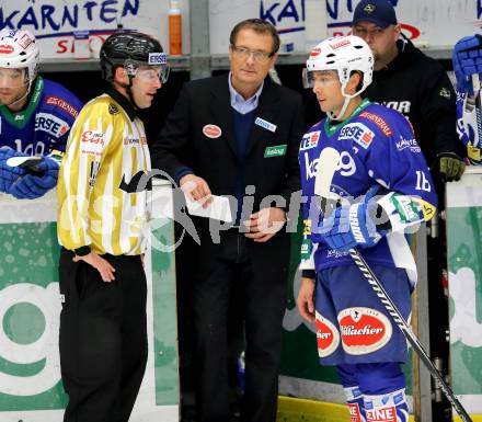 EBEL. Eishockey Bundesliga. EC VSV gegen EHC LIWEST Linz. Trainer Hannu Jaervenpaeae, Jason Krog (VSV). Villach, am 2.11.2014.
Foto: Kuess 


---
pressefotos, pressefotografie, kuess, qs, qspictures, sport, bild, bilder, bilddatenbank