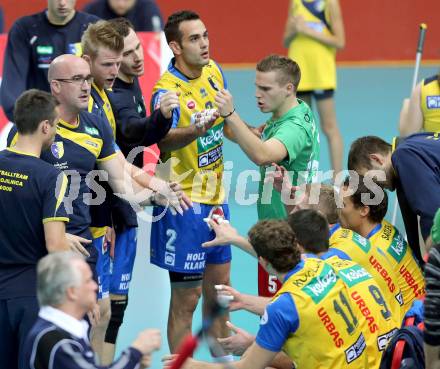 Volleyball Champions League. SK Posojilnica Aich/Dob gegen Olympiacos Piraeus. Trainer Bogdan Kotnik (Aich/Dob). Klagenfurt, am 5.11.2014.
Foto: Kuess
---
pressefotos, pressefotografie, kuess, qs, qspictures, sport, bild, bilder, bilddatenbank