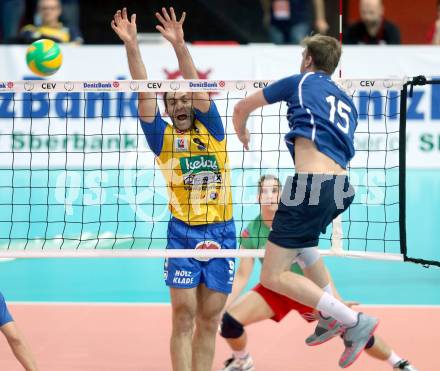 Volleyball Champions League. SK Posojilnica Aich/Dob gegen Olympiacos Piraeus. Andrej Grut (Aich/Dob). Klagenfurt, am 5.11.2014.
Foto: Kuess
---
pressefotos, pressefotografie, kuess, qs, qspictures, sport, bild, bilder, bilddatenbank