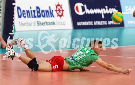 Volleyball Champions League. SK Posojilnica Aich/Dob gegen Olympiacos Piraeus. Jani Kovacic (Aich/Dob). Klagenfurt, am 5.11.2014.
Foto: Kuess
---
pressefotos, pressefotografie, kuess, qs, qspictures, sport, bild, bilder, bilddatenbank