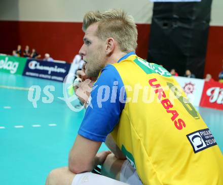 Volleyball Champions League. SK Posojilnica Aich/Dob gegen Olympiacos Piraeus. Peter Wohlfahrtstaetter (Aich/Dob). Klagenfurt, am 5.11.2014.
Foto: Kuess
---
pressefotos, pressefotografie, kuess, qs, qspictures, sport, bild, bilder, bilddatenbank