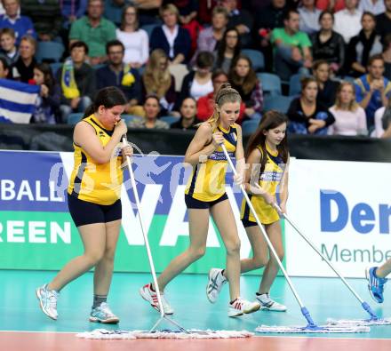 Volleyball Champions League. SK Posojilnica Aich/Dob gegen Olympiacos Piraeus.  (Aich/Dob). Klagenfurt, am 5.11.2014.
Foto: Kuess
---
pressefotos, pressefotografie, kuess, qs, qspictures, sport, bild, bilder, bilddatenbank