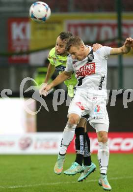 Fussball Bundesliga. RZ Pellets WAC gegen SK Puntigamer Sturm Graz. Manuel Kerhe (WAC), Christian Klem (Graz). Klagenfiurt, am 8.11.2014.
Foto: Kuess

---
pressefotos, pressefotografie, kuess, qs, qspictures, sport, bild, bilder, bilddatenbank