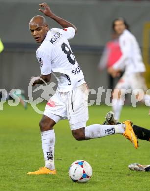 Fussball Bundesliga. RZ Pellets WAC gegen SK Puntigamer Sturm Graz. Silvio Carlos De Oliveira (WAC). Klagenfiurt, am 8.11.2014.
Foto: Kuess

---
pressefotos, pressefotografie, kuess, qs, qspictures, sport, bild, bilder, bilddatenbank