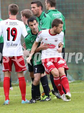 Fussball Unterliga Ost. Ludmannsdorf gegen Ulrichsberg. Marcel Quantschnig, (Ludmannsdorf), Ramazan Guerkan (Ulrichsberg). Ludmannsdorf, am 9.11.2014.
Foto: Kuess
---
pressefotos, pressefotografie, kuess, qs, qspictures, sport, bild, bilder, bilddatenbank