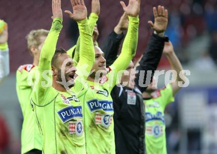 Fussball Bundesliga. RZ Pellets WAC gegen SK Puntigamer Sturm Graz. Jubel (Graz). Klagenfiurt, am 8.11.2014.
Foto: Kuess

---
pressefotos, pressefotografie, kuess, qs, qspictures, sport, bild, bilder, bilddatenbank