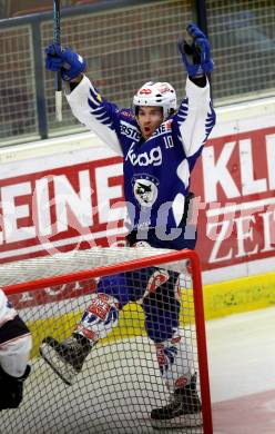 EBEL. Eishockey Bundesliga. EC VSV gegen SAPA Fehervar AV19. Torjubel Brock McBride  (VSV). Villach, am 2.11.2014.
Foto: Kuess 


---
pressefotos, pressefotografie, kuess, qs, qspictures, sport, bild, bilder, bilddatenbank