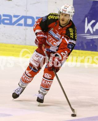 EBEL. Eishockey Bundesliga. KAC gegen EC Red Bull Salzburg. Manuel Geier (KAC). Klagenfurt, am 16.11.2014.
Foto: Kuess 

---
pressefotos, pressefotografie, kuess, qs, qspictures, sport, bild, bilder, bilddatenbank