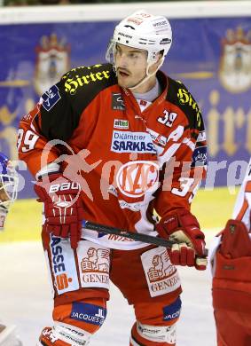 EBEL. Eishockey Bundesliga. KAC gegen EC Red Bull Salzburg. Jean Francois Jacques (KAC). Klagenfurt, am 16.11.2014.
Foto: Kuess 

---
pressefotos, pressefotografie, kuess, qs, qspictures, sport, bild, bilder, bilddatenbank