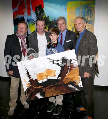 Filmpraesentation ueber Olympiasieger Karl Schnabl. Regisseur Ferdinand Macek, Karl Schnabl mit Sohn, Baldur Preiml. Klagenfurt, am 19.11.2014.
Foto: Kuess
---
pressefotos, pressefotografie, kuess, qs, qspictures, sport, bild, bilder, bilddatenbank