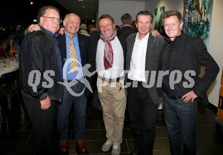 Filmpraesentation ueber Olympiasieger Karl Schnabl. Sepp Puschnig, Joe Tiger Pachler, Regiseur Ferdinand Macek, Karl Schnabl, Arno Arthofer. Klagenfurt, am 19.11.2014.
Foto: Kuess
---
pressefotos, pressefotografie, kuess, qs, qspictures, sport, bild, bilder, bilddatenbank