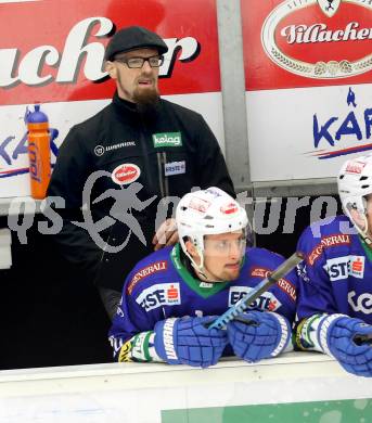 EBEL. Eishockey Bundesliga. EC VSV gegen Red Bull Salzburg. Co-Trainer Markus Peintner (VSV). Villach, am 21.11.2014.
Foto: Kuess 


---
pressefotos, pressefotografie, kuess, qs, qspictures, sport, bild, bilder, bilddatenbank