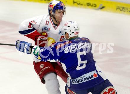 EBEL. Eishockey Bundesliga. EC VSV gegen Red Bull Salzburg. Gerhard Unterluggauer,  (VSV), Matthias Trattnig (Salzburg). Villach, am 21.11.2014.
Foto: Kuess 
Foto: Kuess 


---
pressefotos, pressefotografie, kuess, qs, qspictures, sport, bild, bilder, bilddatenbank