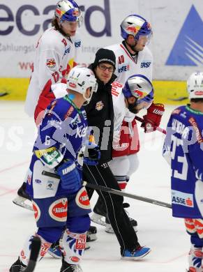 EBEL. Eishockey Bundesliga. EC VSV gegen Red Bull Salzburg.  Zdenek Kutlak, verletzt (Salzburg). Villach, am 21.11.2014.
Foto: Kuess 


---
pressefotos, pressefotografie, kuess, qs, qspictures, sport, bild, bilder, bilddatenbank