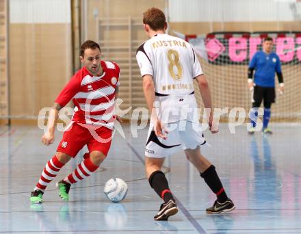 1. OEFB Futsal Liga. Futsal Klagenfurt gegen Polonia FC.  Marko Petricevic (Klagenfurt). Viktring, am 22.11.2014. 
Foto: Kuess
---
pressefotos, pressefotografie, kuess, qs, qspictures, sport, bild, bilder, bilddatenbank