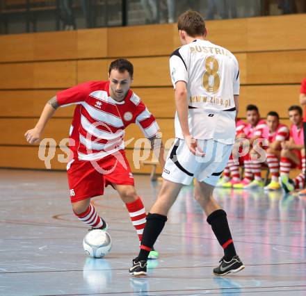 1. OEFB Futsal Liga. Futsal Klagenfurt gegen Polonia FC.  Marko Petricevic (Klagenfurt). Viktring, am 22.11.2014. 
Foto: Kuess
---
pressefotos, pressefotografie, kuess, qs, qspictures, sport, bild, bilder, bilddatenbank