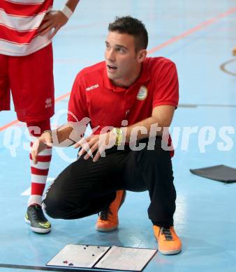 Futsal. Futsal Klagenfurt gegen Helhof RB Wien. Trainer Edin Cosic (Klagenfurt). Viktring, am 22.11.2014.
Foto: Kuess
---
pressefotos, pressefotografie, kuess, qs, qspictures, sport, bild, bilder, bilddatenbank