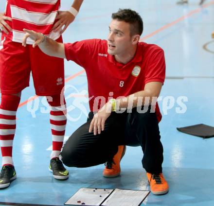 Futsal. Futsal Klagenfurt gegen Helhof RB Wien. Trainer Edin Cosic (Klagenfurt). Viktring, am 22.11.2014.
Foto: Kuess
---
pressefotos, pressefotografie, kuess, qs, qspictures, sport, bild, bilder, bilddatenbank