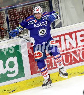 EBEL. Eishockey Bundesliga. EC VSV gegen HC Orli Znojmo.  Torjubel Benjamin Petrik (VSV). Villach, am 28.11.2014.
Foto: Kuess 


---
pressefotos, pressefotografie, kuess, qs, qspictures, sport, bild, bilder, bilddatenbank