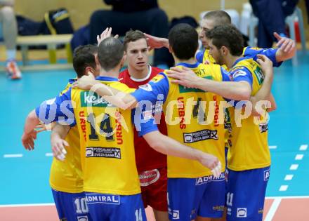 Volleyball AVL. SK Posojilnica Aich/Dob gegen VBC Weiz. Jubel (Aich/Dob). Bleiburg, am 27.11.2014.
Foto: Kuess
---
pressefotos, pressefotografie, kuess, qs, qspictures, sport, bild, bilder, bilddatenbank