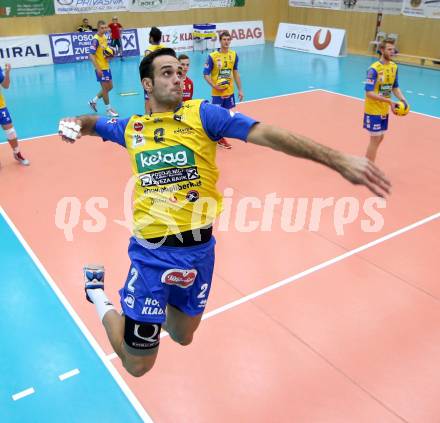 Volleyball AVL. SK Posojilnica Aich/Dob gegen VBC Weiz. Daniel Rocamora Blazquez (Aich/Dob). Bleiburg, am 27.11.2014.
Foto: Kuess
---
pressefotos, pressefotografie, kuess, qs, qspictures, sport, bild, bilder, bilddatenbank