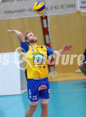 Volleyball AVL. SK Posojilnica Aich/Dob gegen VBC Weiz. Peter Wohlfahrtstaetter (Aich/Dob). Bleiburg, am 27.11.2014.
Foto: Kuess
---
pressefotos, pressefotografie, kuess, qs, qspictures, sport, bild, bilder, bilddatenbank