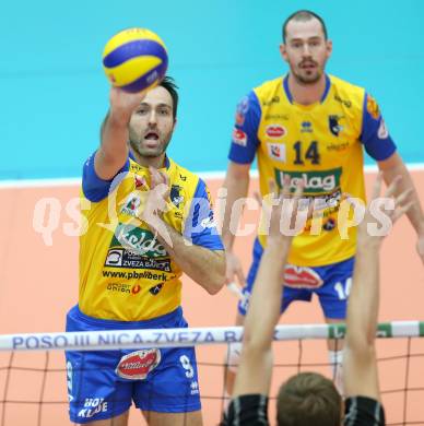 Volleyball AVL. SK Posojilnica Aich/Dob gegen VBC Weiz. Andrej Grut (Aich/Dob). Bleiburg, am 27.11.2014.
Foto: Kuess
---
pressefotos, pressefotografie, kuess, qs, qspictures, sport, bild, bilder, bilddatenbank