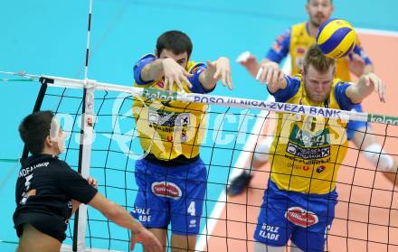 Volleyball AVL. SK Posojilnica Aich/Dob gegen VBC Weiz. Filip Palgut, Peter Wohlfahrtstaetter (Aich/Dob). Bleiburg, am 27.11.2014.
Foto: Kuess
---
pressefotos, pressefotografie, kuess, qs, qspictures, sport, bild, bilder, bilddatenbank