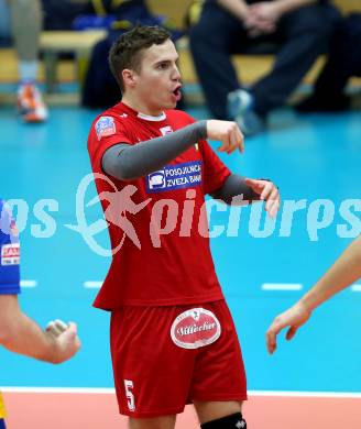 Volleyball AVL. SK Posojilnica Aich/Dob gegen VBC Weiz. Jubel Jani Kovacic (Aich/Dob). Bleiburg, am 27.11.2014.
Foto: Kuess
---
pressefotos, pressefotografie, kuess, qs, qspictures, sport, bild, bilder, bilddatenbank