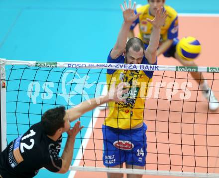 Volleyball AVL. SK Posojilnica Aich/Dob gegen VBC Weiz. Stephen Anthony Nash (Aich/Dob). Bleiburg, am 27.11.2014.
Foto: Kuess
---
pressefotos, pressefotografie, kuess, qs, qspictures, sport, bild, bilder, bilddatenbank