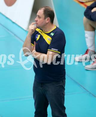 Volleyball AVL. SK Posojilnica Aich/Dob gegen VBC Weiz. Trainer, Manager Martin Micheu (Aich/Dob). Bleiburg, am 27.11.2014.
Foto: Kuess
---
pressefotos, pressefotografie, kuess, qs, qspictures, sport, bild, bilder, bilddatenbank