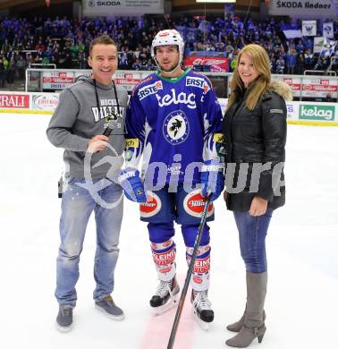 EBEL. Eishockey Bundesliga. EC VSV gegen HC Orli Znojmo.  Spieler des Abends Benjamin Petrik (VSV). Villach, am 28.11.2014.
Foto: Kuess 


---
pressefotos, pressefotografie, kuess, qs, qspictures, sport, bild, bilder, bilddatenbank